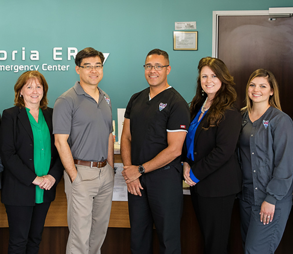 Staff at Victoria ER